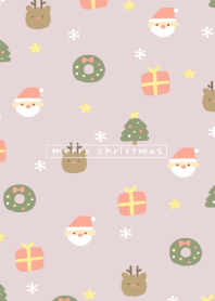 シンプルクリスマスパターン/ピンク