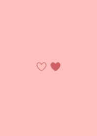 mini heart 03  - peach pink