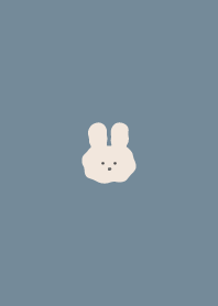 simple&cute rabbit-blue-beige