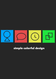 Simple colorful design