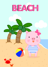 Pig On The Beach