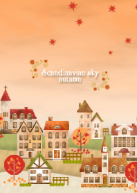 Langit Skandinavia musim gugur *