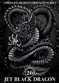 Jet black dragon Golden Lucky 26