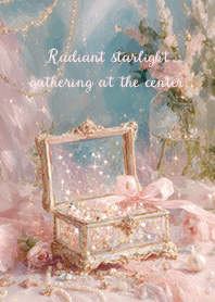 Radiant starlight gathered at center