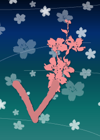 ~cherry blossoms initial V~