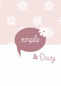 daisy and simple dusty color /PINK