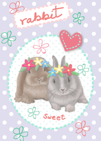 ต่ายหวาน ในโทนม่วง