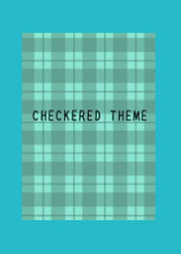 MINT GREEN CHECKERED THEMEj-TURQUOISE