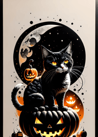 halloween cat 36101d