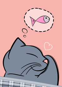 happy cat dreaming