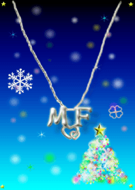イニシャル M&F(イルミネーションツリー)