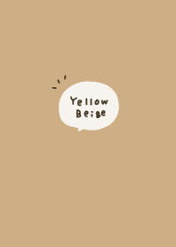 Yellow beige. Handwritten simple.