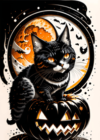 halloween cat cEC174