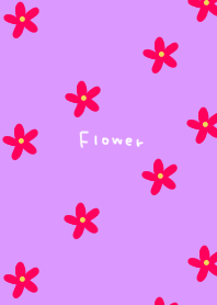 Purple and pink. Floral pattern.