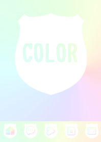 blue color rainbow  V17