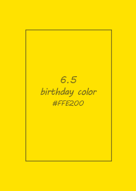 birthday color - June 5