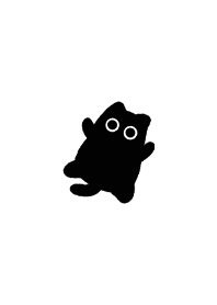 black cat meow