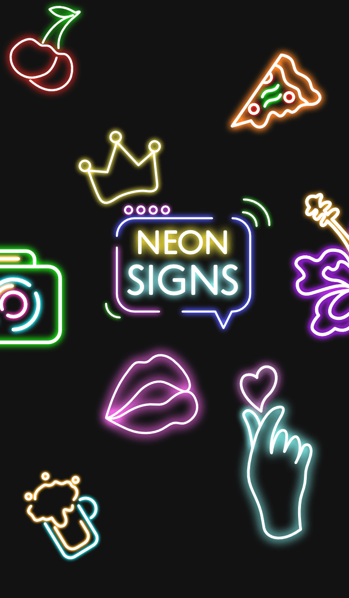 Neon Signs Simple Theme