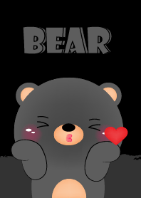 Love Love Cute Black Bear Theme