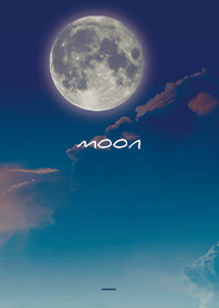 Navy : Moon and sky