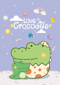 Crocodile Mini Galaxy Violet