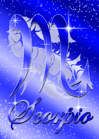 Twelve constellations -Scorpio2 blue-