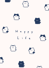 小貓咪. light beige navy
