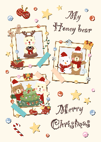 My honey bear x Christmas photo <3