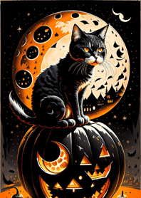 halloween cat 5A221B