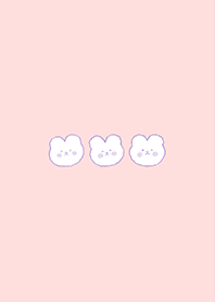 simple rabbit : light pink (pink3)