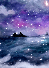夜の月 月の海 #4j20_18。