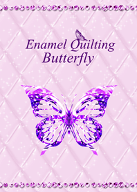 Enamel Quilting & Butterfly