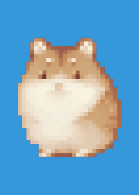 Hamster Pixel Art Theme  Blue 02