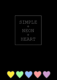 SIMPLE NEON HEART Theme!