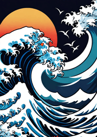 Mountain, Sea, and Moonlit Night F58E1c