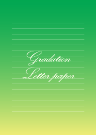 Gradation Letter paper - Green -