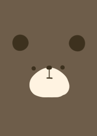 A cute bear. face.