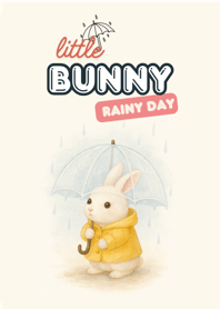 Little Bunny and Rainy Day(pink)