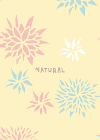 Handwriting flower Yellow. from Japan