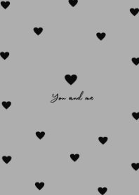 pattern heart (blackgray)