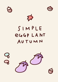 Simple eggplant autumn beige
