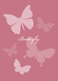 Butterflies flying(rose pink)