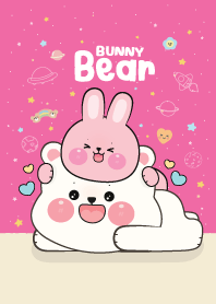 Bear Cute & Bunny Pinky