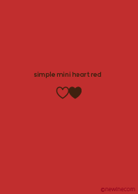 simple mini heart red