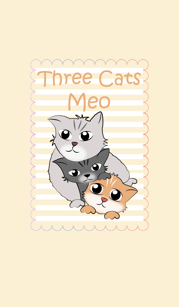 Three cats Meo Meo