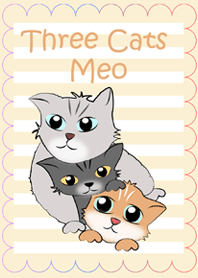 Three cats Meo Meo