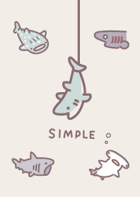 シンプル いろんなサメ