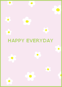 HAPPY EVERYDAY (yellowgreen pink)
