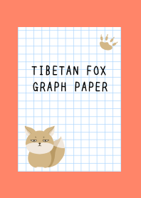 TIBETAN FOX GRAPH PAPERj-APRICOT COLOR
