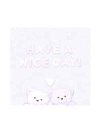 Fluffy Teddy Bears (F)  - Purple 01